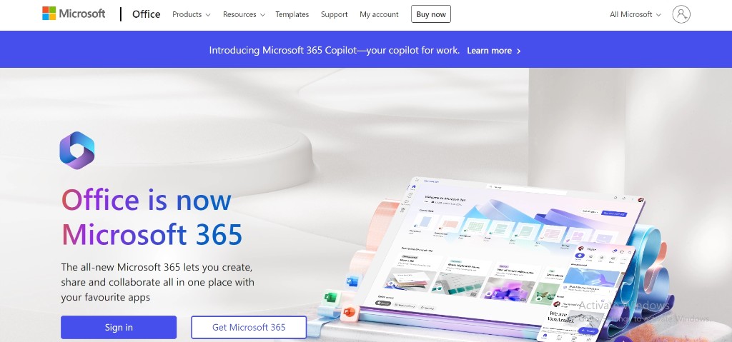 Office 365 web suite